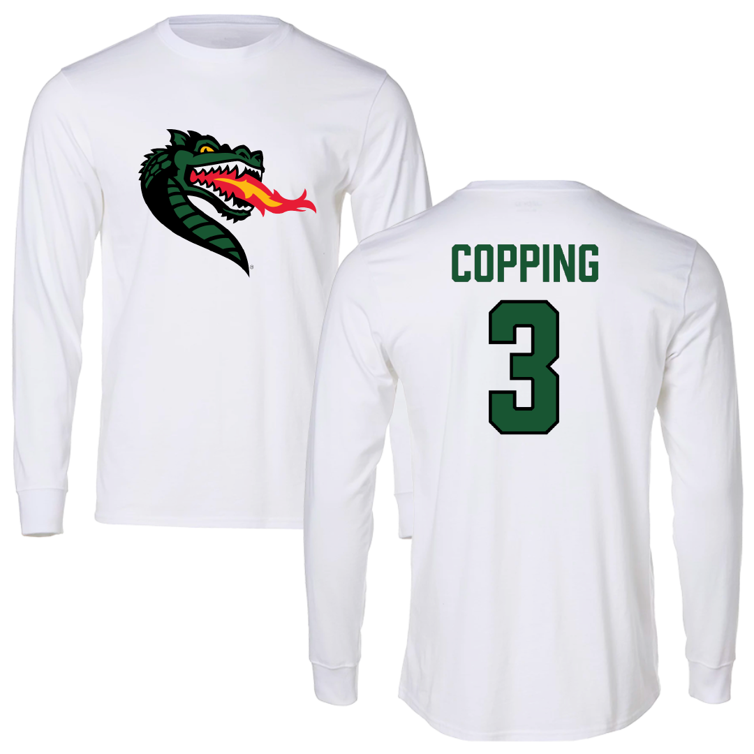 University of Alabama at Birmingham Beach Volleyball White Performance Long Sleeve - #3 Arden Copping