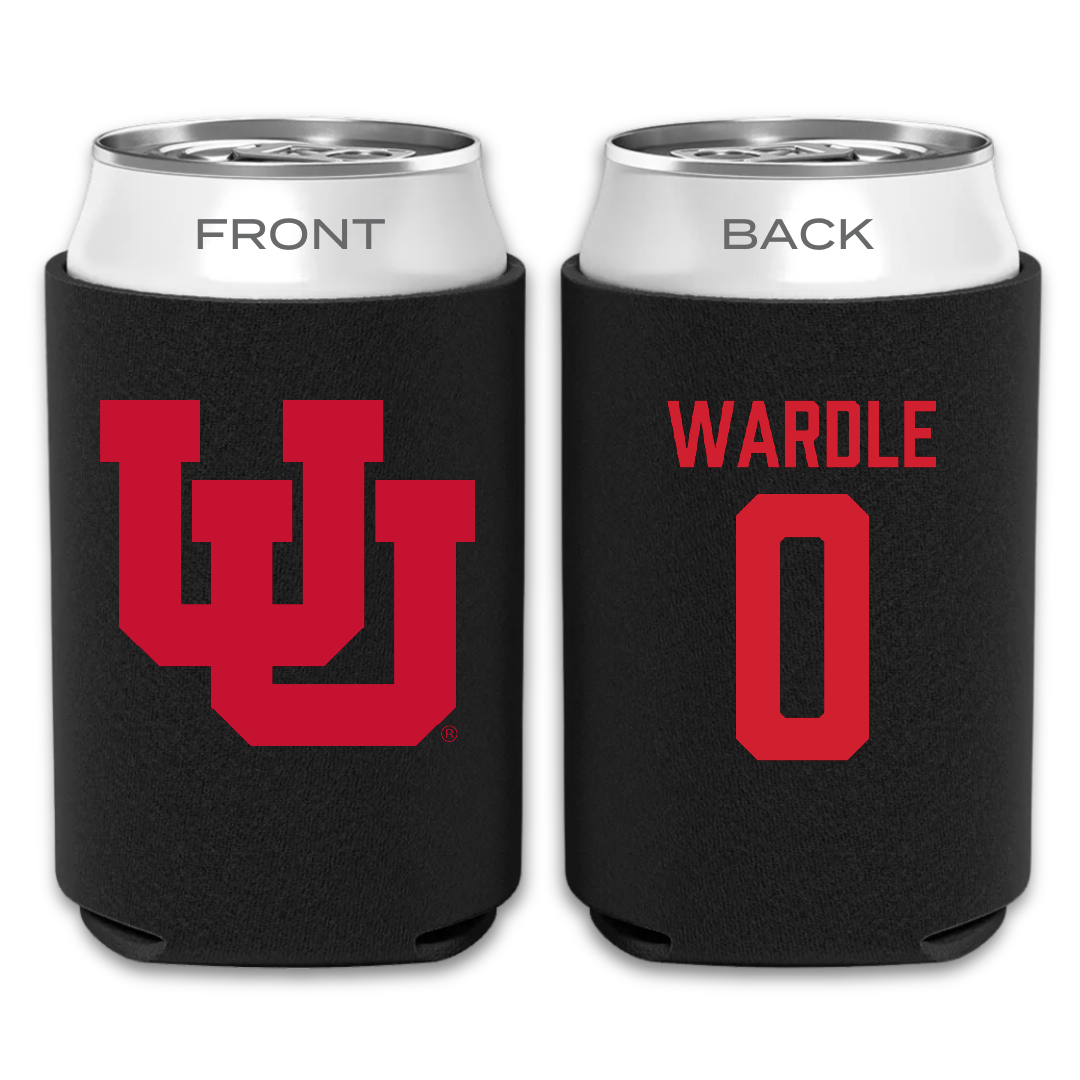 University of Utah Soccer Black Can Cooler - #0 Kasey Wardle