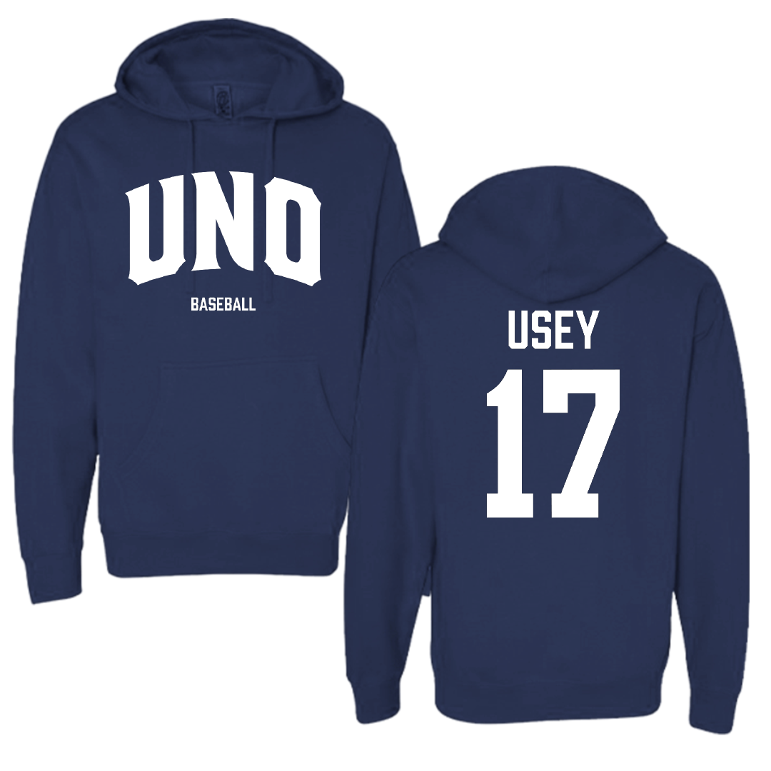 University of New Orleans Baseball Navy Hoodie - #17 Trey Usey