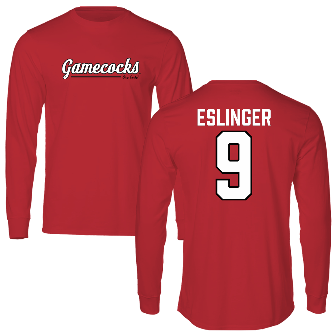 Jacksonville State University Softball Red General Long Sleeve - #9 Jordan Eslinger