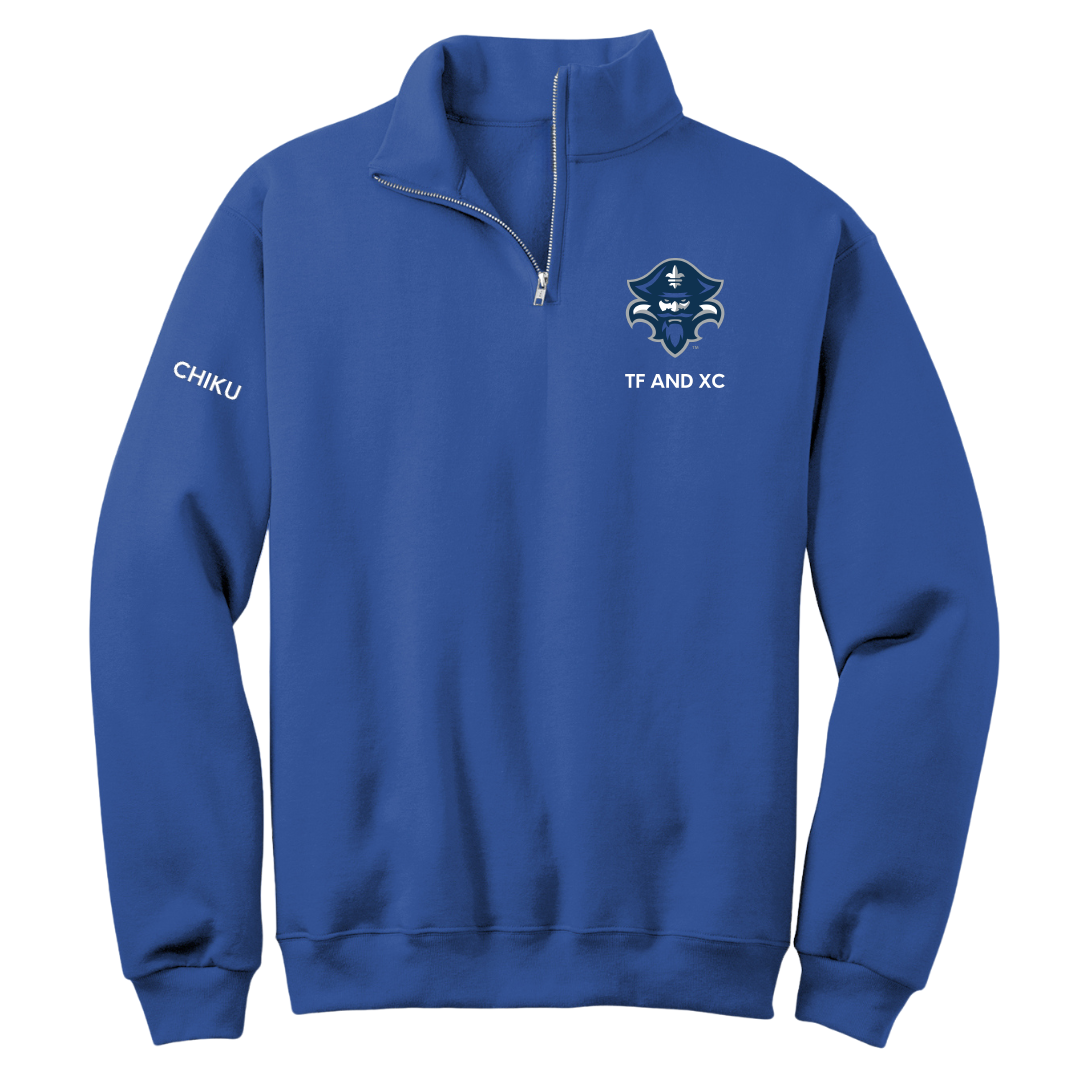 University of New Orleans TF and XC Blue Quarter-Zip - Kelvin Chiku