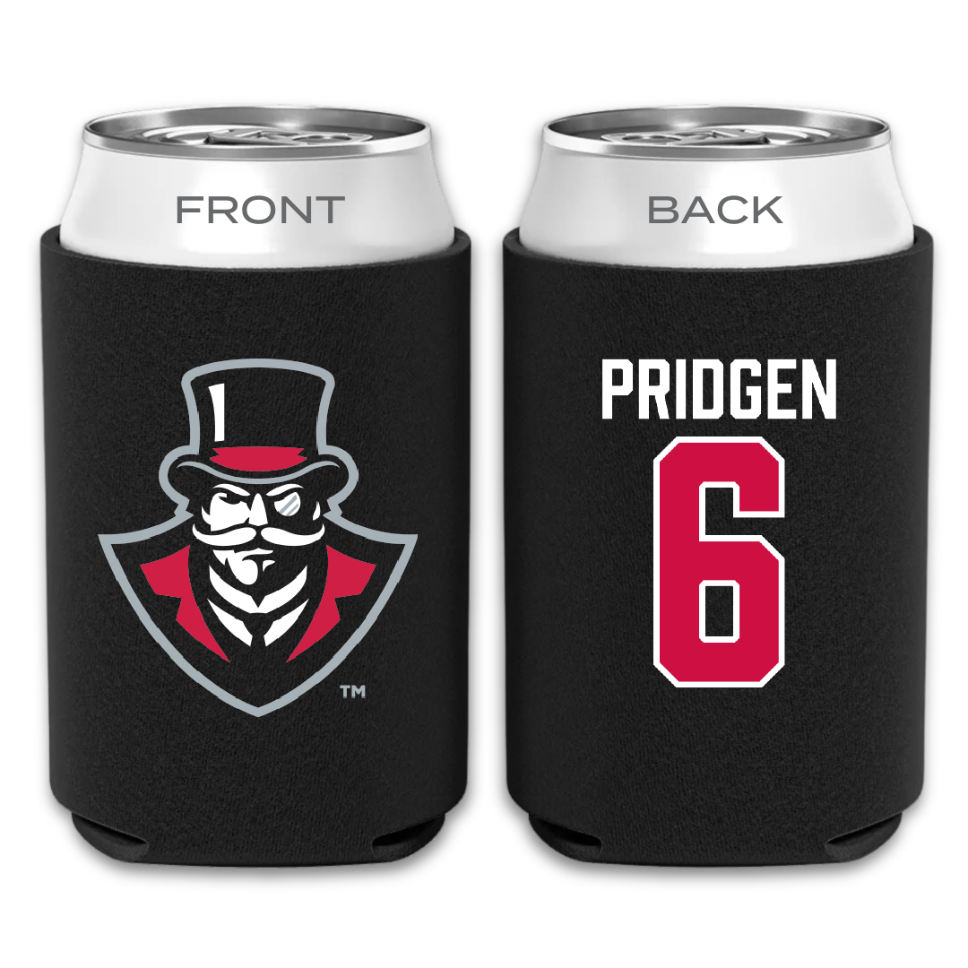 Austin Peay State University Baseball Black Can Cooler - #6 Paris Pridgen