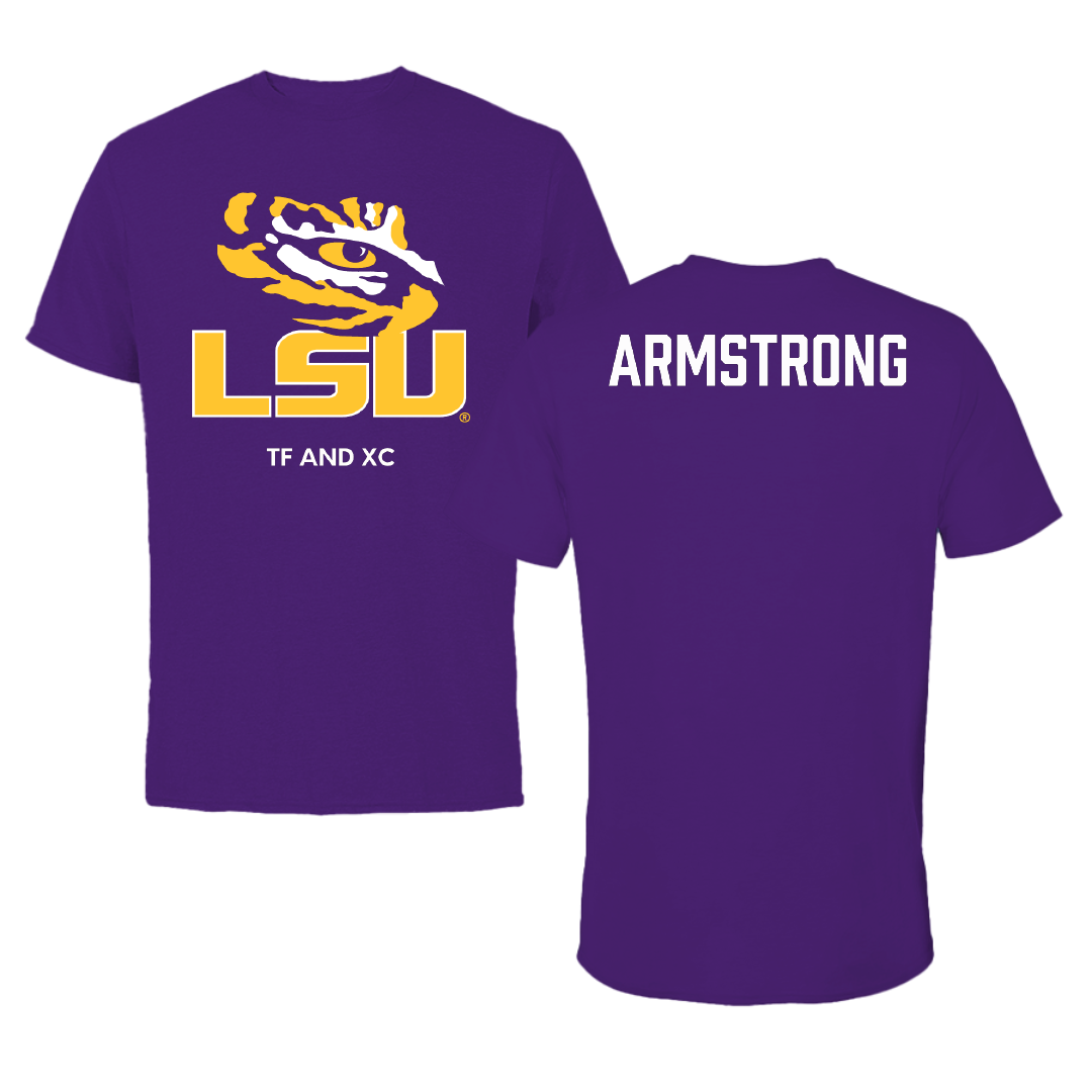 Louisiana State University TF and XC Purple Tee - Alia Armstrong