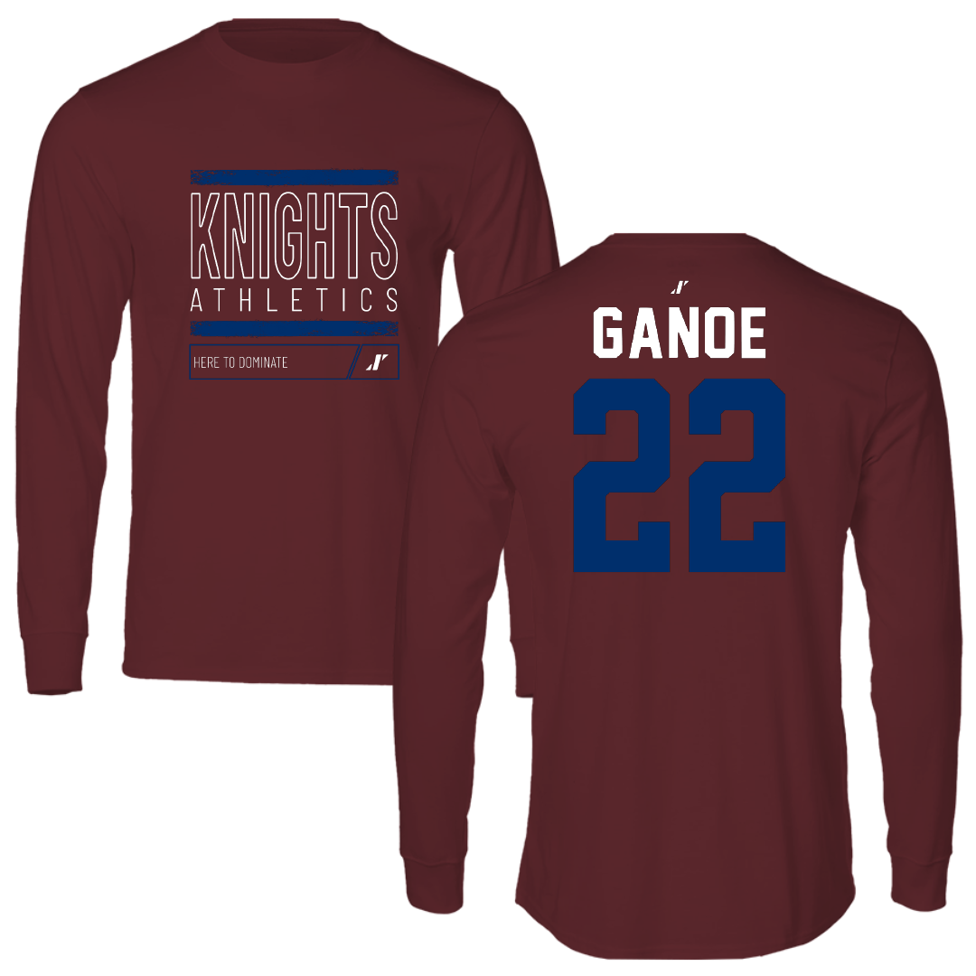 Fairleigh Dickinson University-Metropolitan Campus Volleyball Maroon Dominate Performance Long Sleeve - #22 Kyndal Ganoe