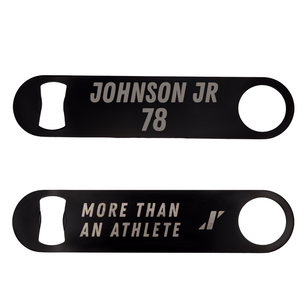 University of Akron Football Black Bottle Opener - #78 DJ Johnson Jr