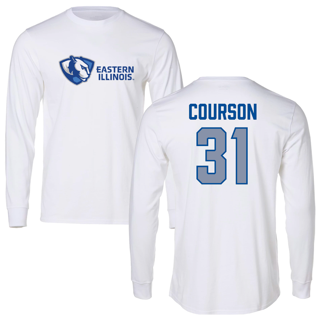 Eastern Illinois University Baseball White Long Sleeve - #31 Zach Courson