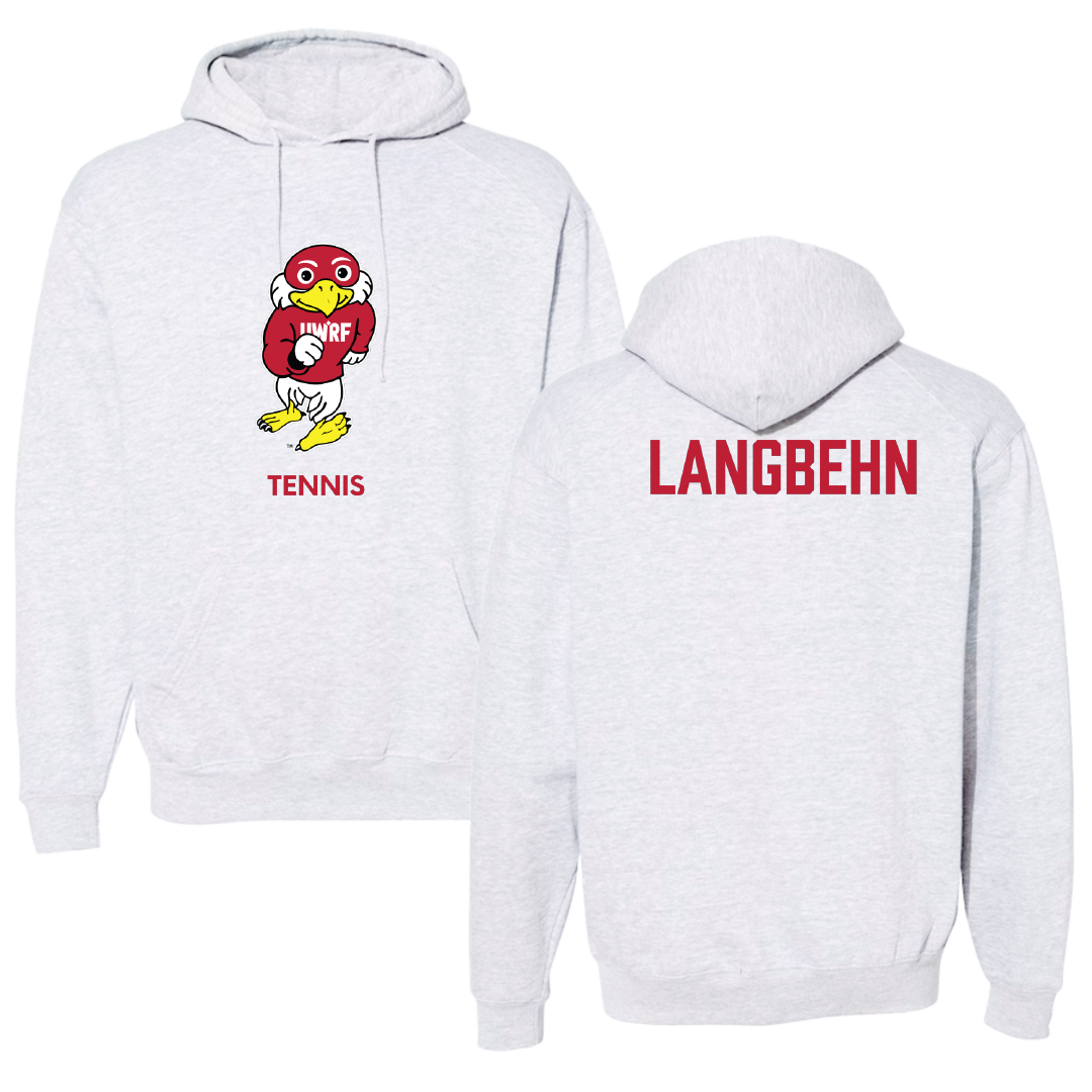 University of Wisconsin-River Falls Tennis (W) Light Gray Hoodie - Alicia Langbehn