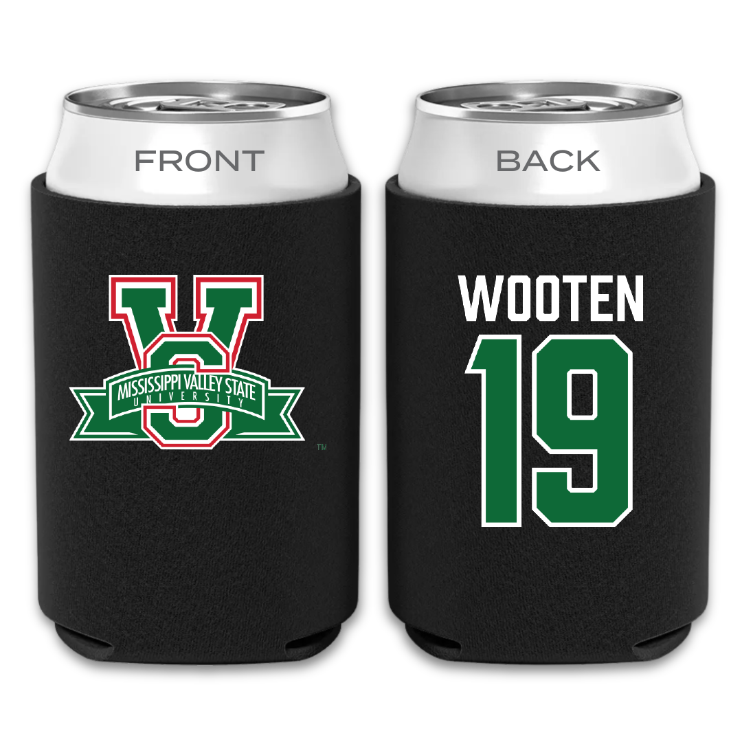 Mississippi Valley State University Volleyball Black Can Cooler - #19 Taylor Wooten