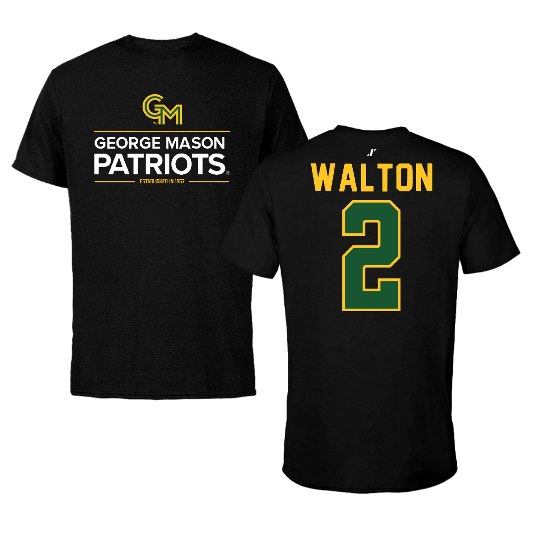 George Mason University Basketball Black General Performance Tee - #2 Zahirah Walton