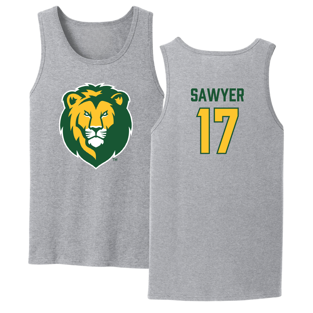 Southeastern Louisiana University Football Sport Gray Tank Top - #17 Eli Sawyer