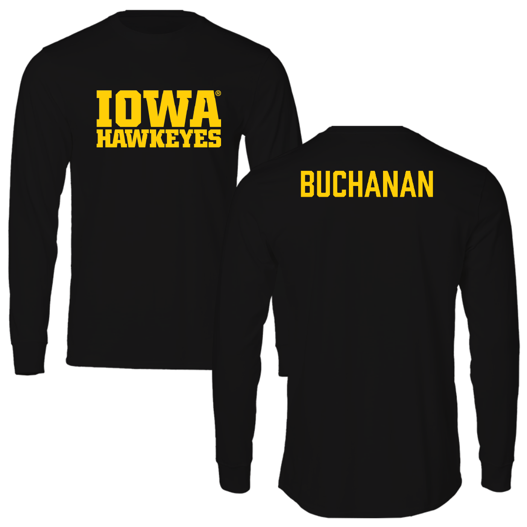University of Iowa Wrestling Black Long Sleeve - Stephen Buchanan