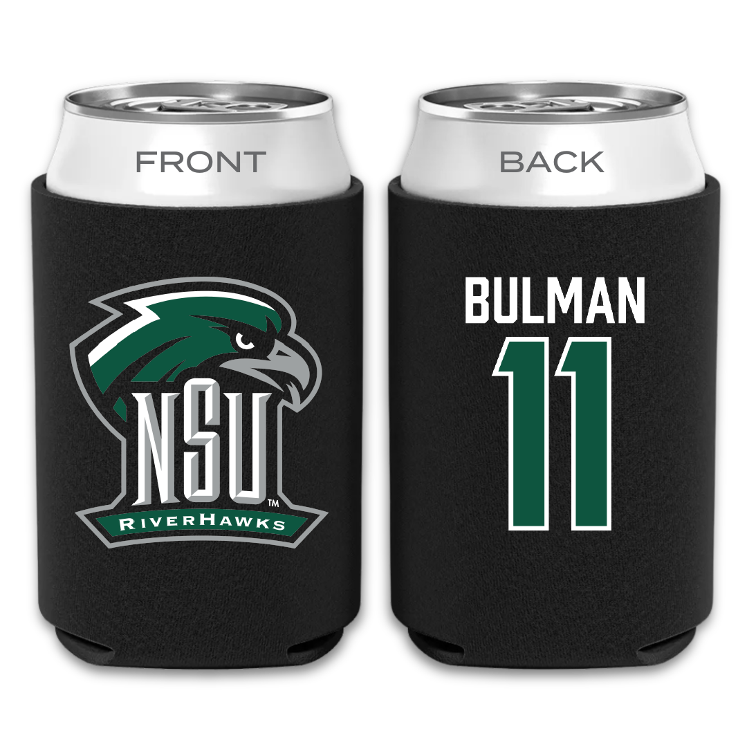 Northeastern State University Soccer Black Can Cooler - #11 Braxton Bulman