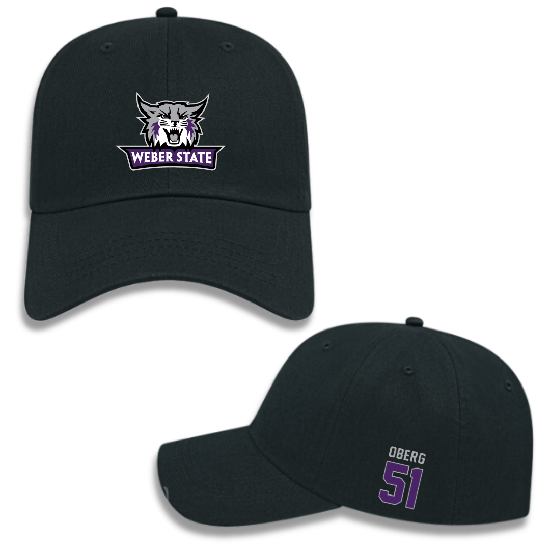 Weber State University Football Black Hat - #51 Ashden Oberg
