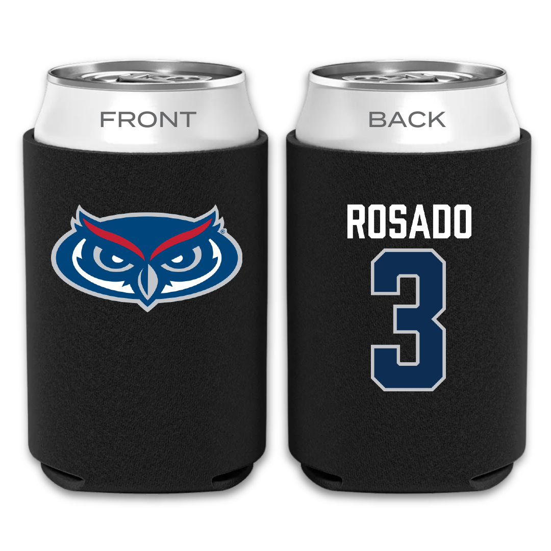 Florida Atlantic University Basketball Black Can Cooler - #3 Giancarlo Rosado