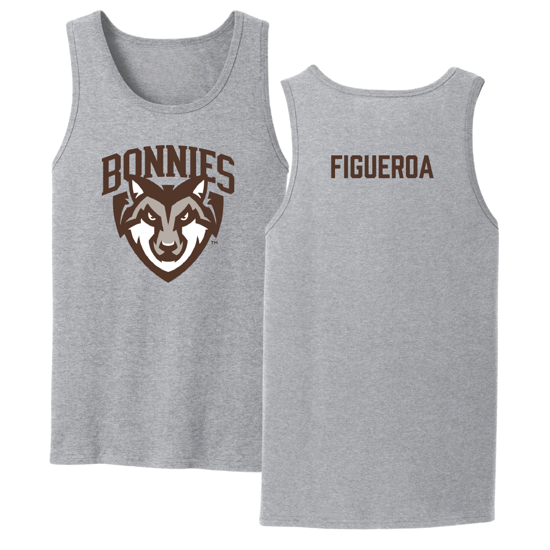 St. Bonaventure University TF and XC Sport Gray Tank Top - Christian Figueroa