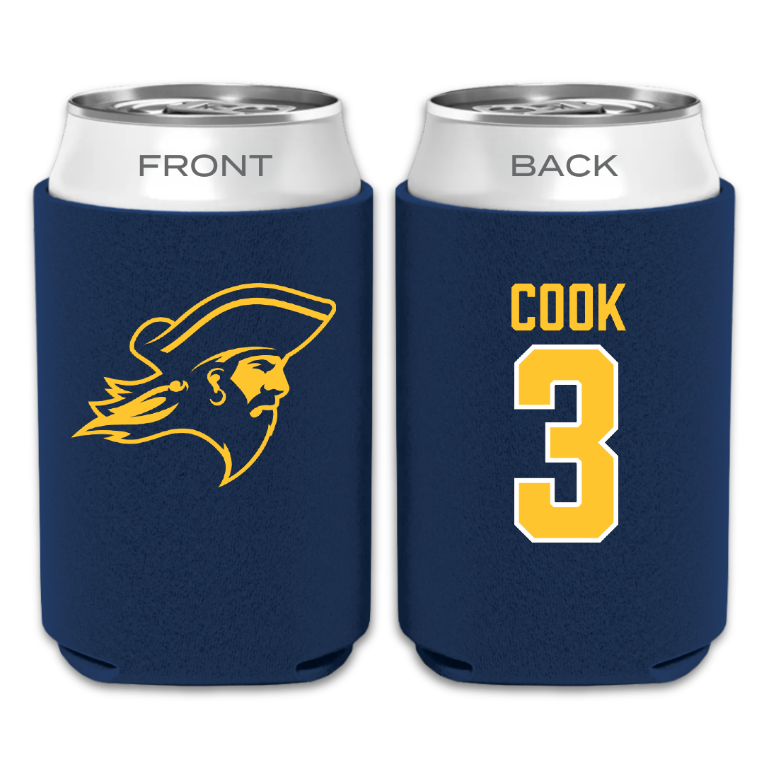 East Tennessee State University Soccer Navy Can Cooler - #3 Lindsey Cook