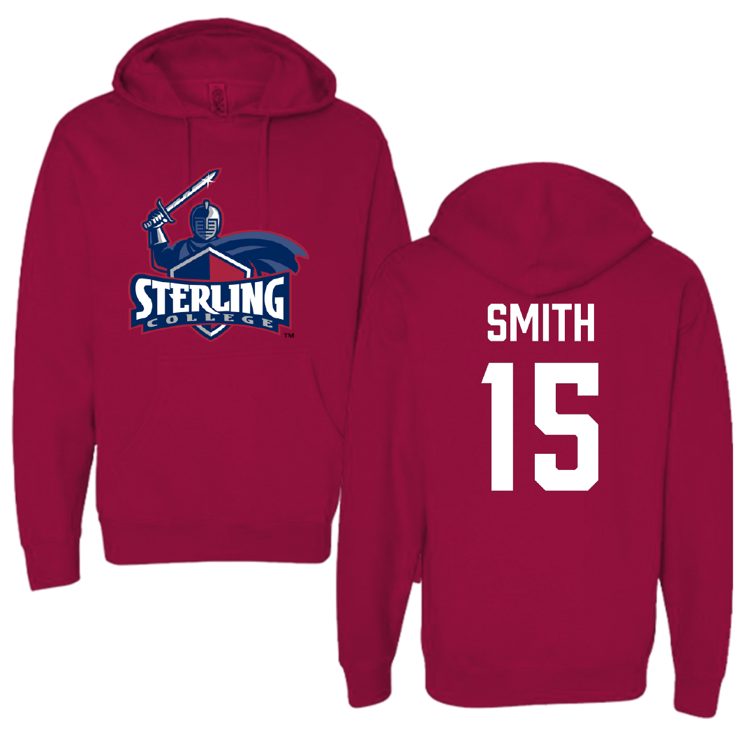 Sterling College Basketball Cardinal Hoodie - #15 Julian Smith