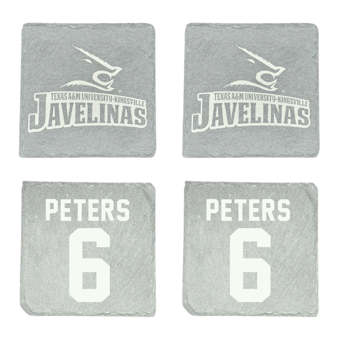 Texas A&M University-Kingsville Football Stone Coaster (4 Pack)  - #6 De'Marcus Peters