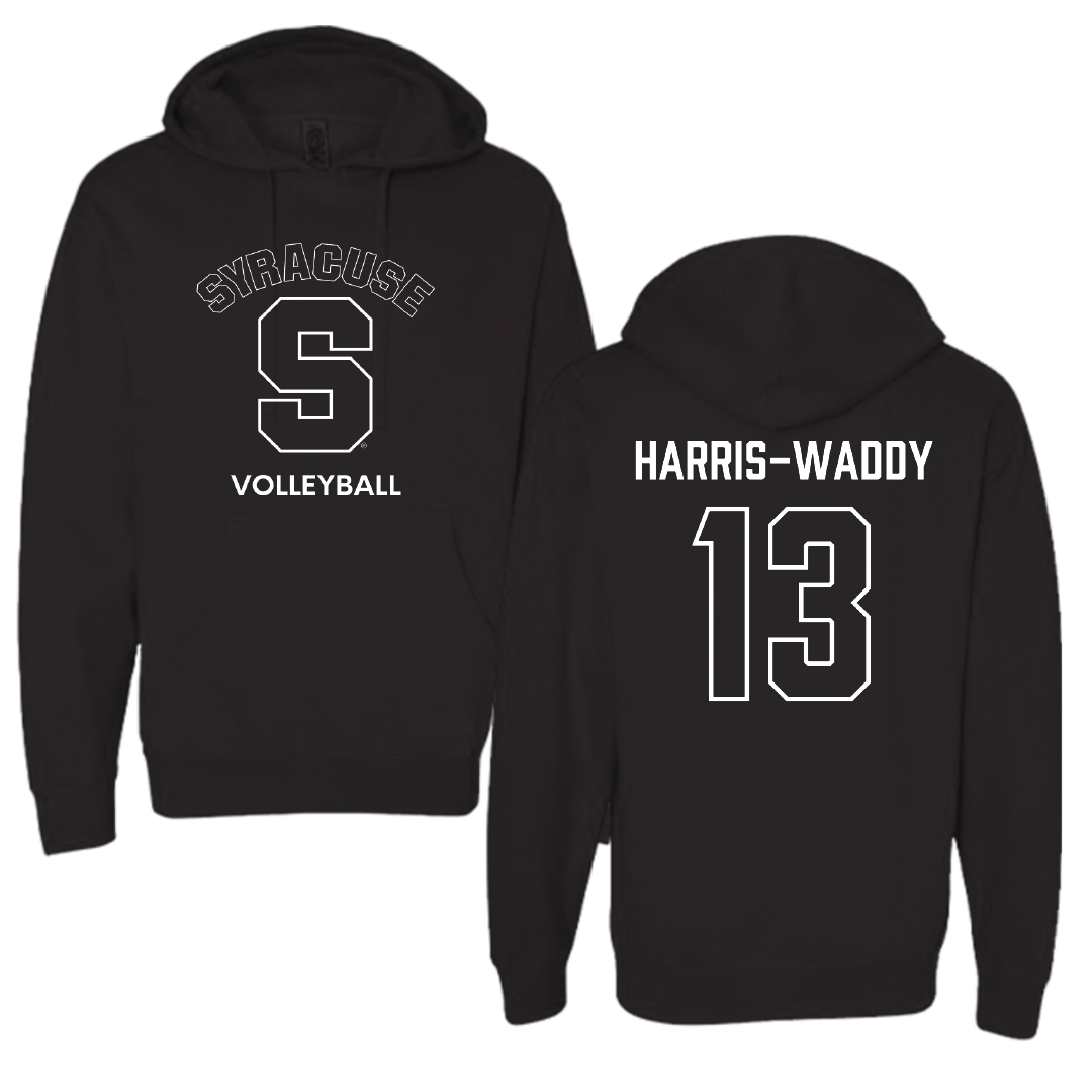 Syracuse University Volleyball (W) Black Hoodie - #13 Zharia Harris-Waddy