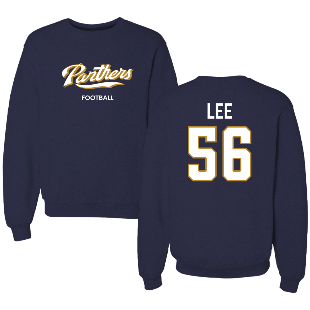 Florida International University Football Navy Panthers Crewneck - #56 JaDarious Lee