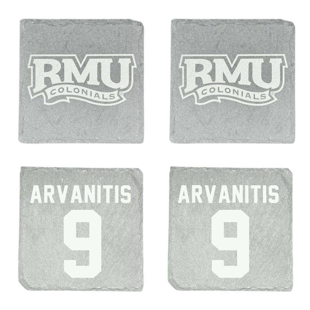 Robert Morris University Basketball (M) Stone Coaster (4 Pack)  - #9 Cyril Arvanitis