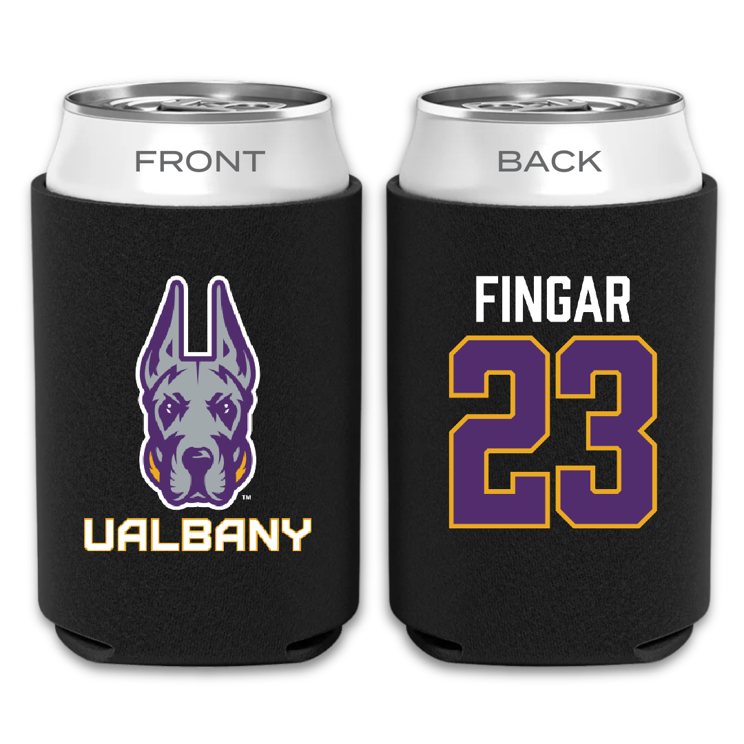University at Albany Lacrosse Black Can Cooler - #23 Conner Fingar