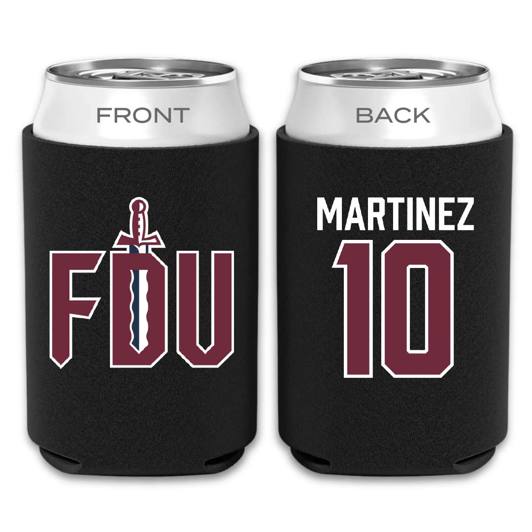 Fairleigh Dickinson University-Metropolitan Campus Soccer Black Can Cooler - #10 Laura Martinez