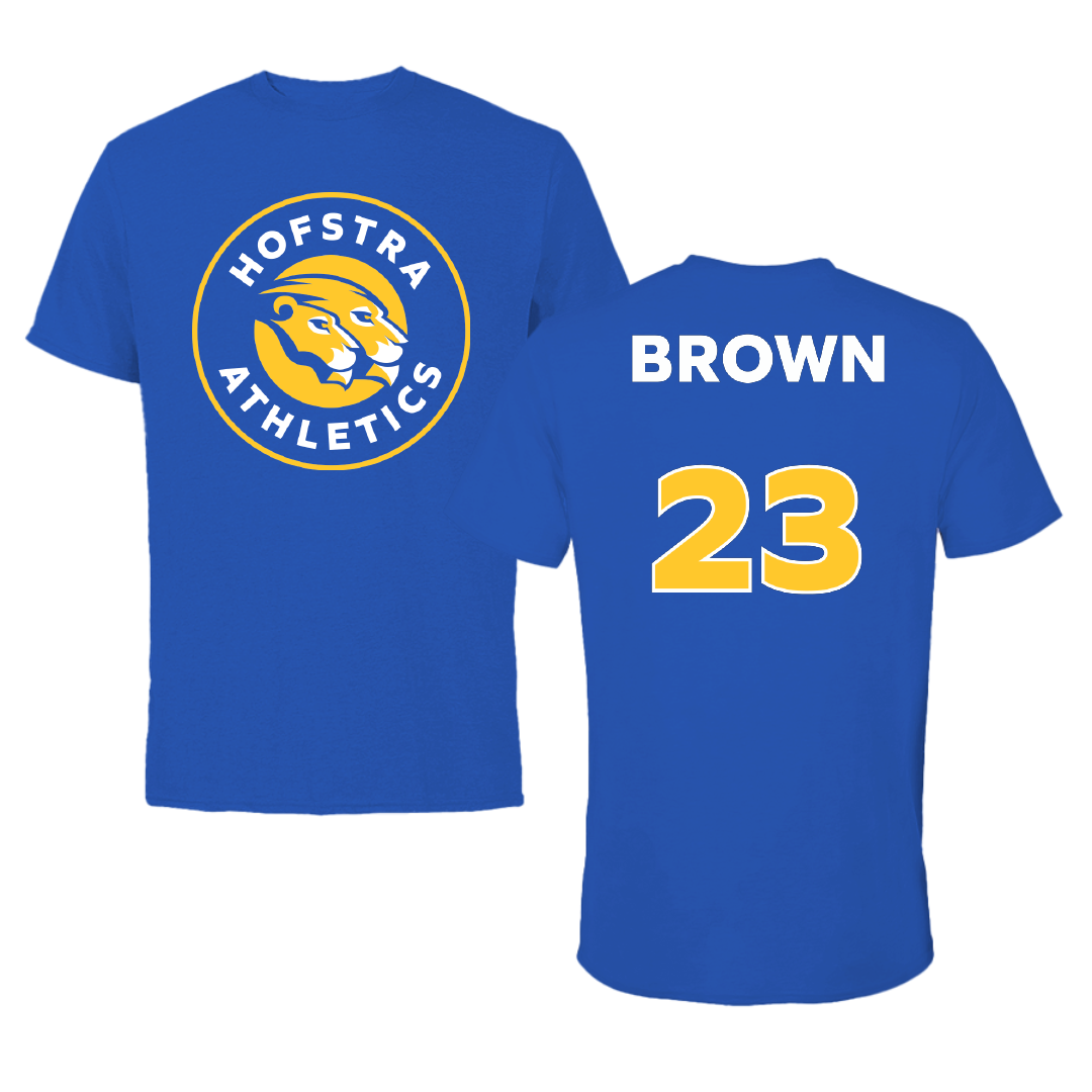 Hofstra University Basketball (W) Blue Tee - #23 Onna Brown