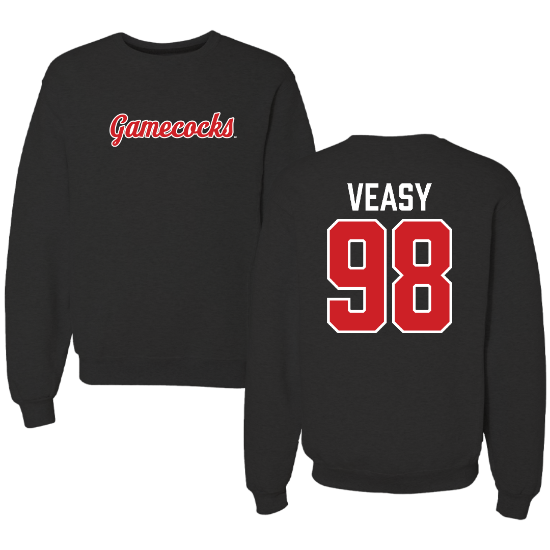 Jacksonville State University Football Black Crewneck - #98 Jackson Veasy