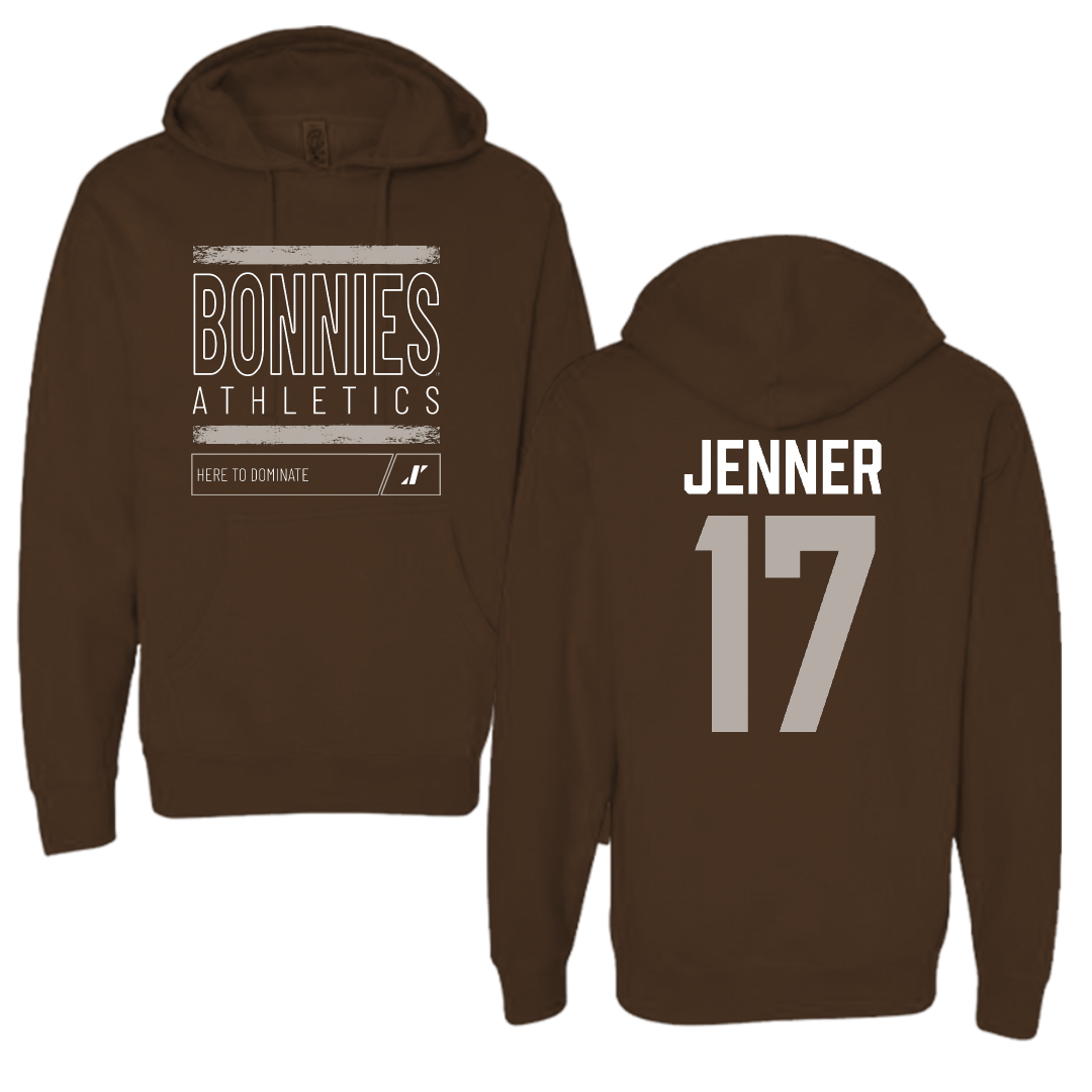 St. Bonaventure University Lacrosse Brown Dominate Hoodie - #17 Sylvi Jenner