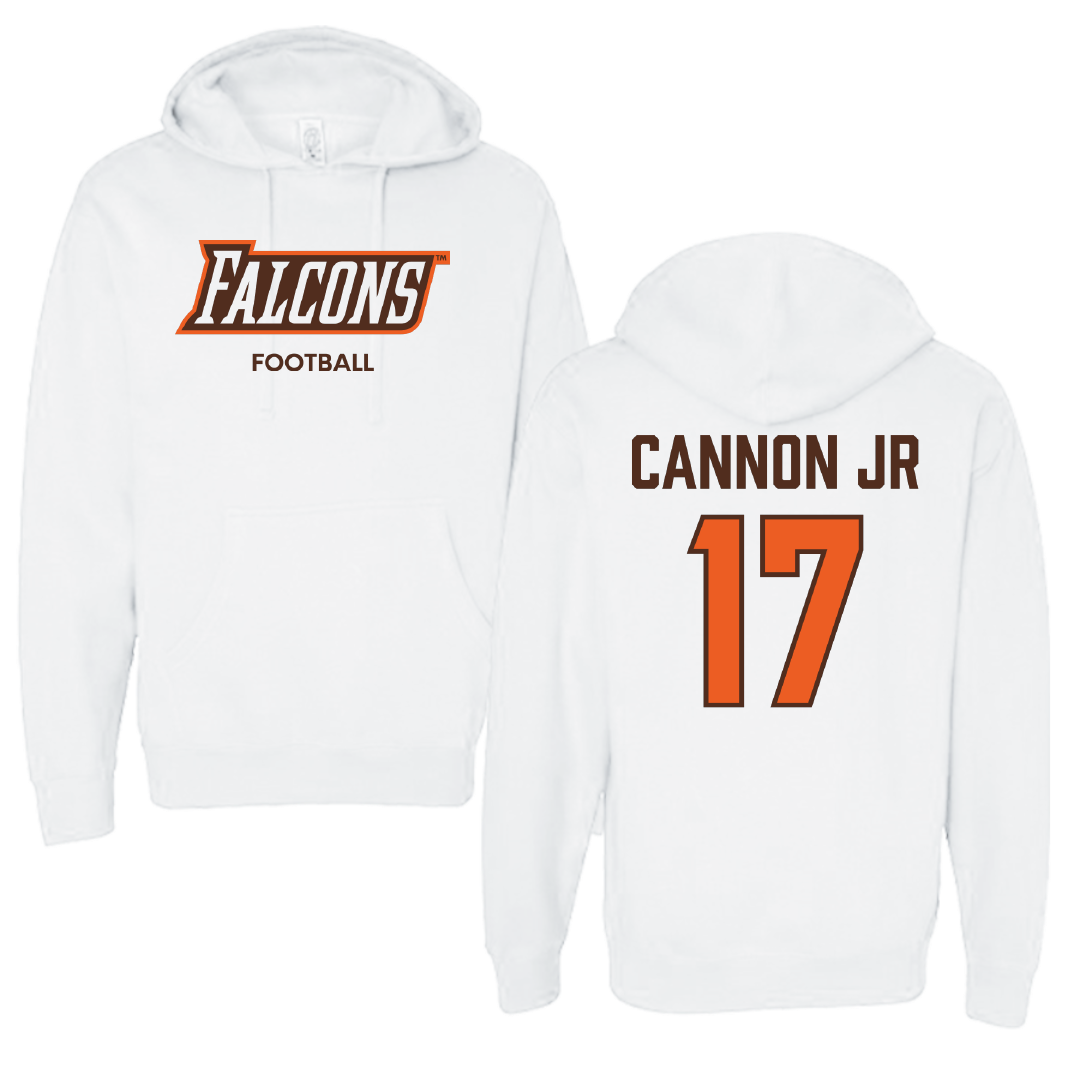 Bowling Green State University Football White Hoodie - #17 Mark Cannon Jr