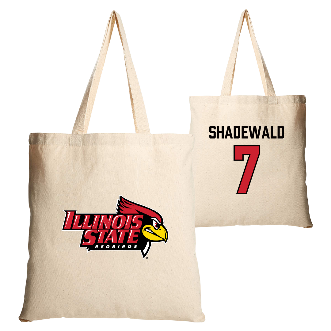 Illinois State University Volleyball Tan Canvas Tote Bag - #7 Aida Shadewald