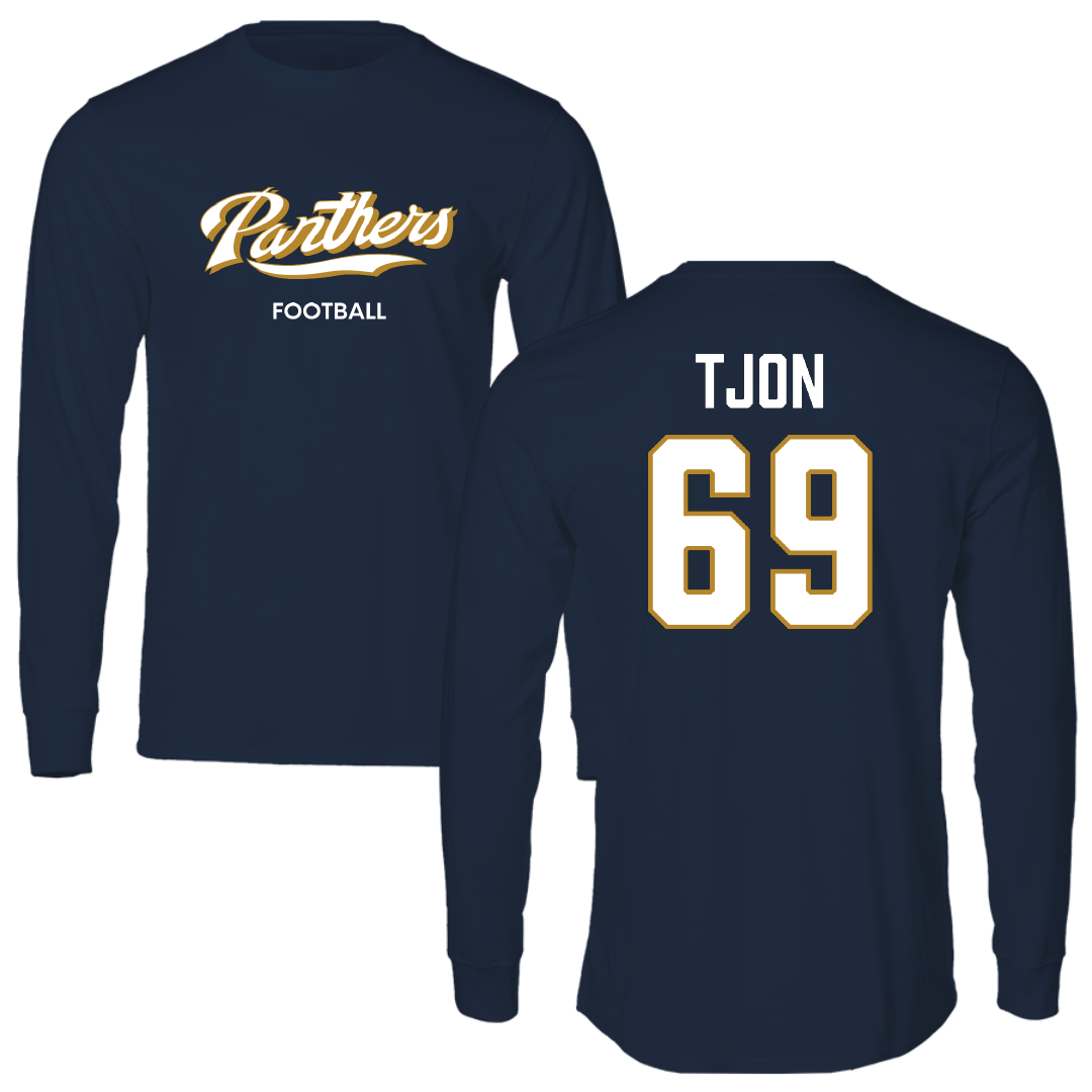 Florida International University Football Navy Long Sleeve - #69 Ming Tjon