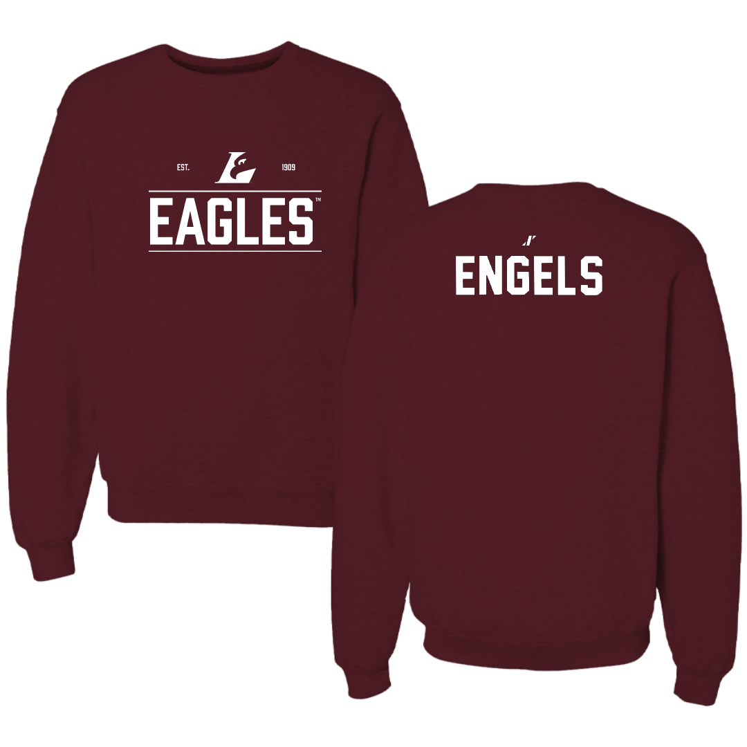 University of Wisconsin-La Crosse Gymnastics Maroon General Crewneck - Morgan Engels