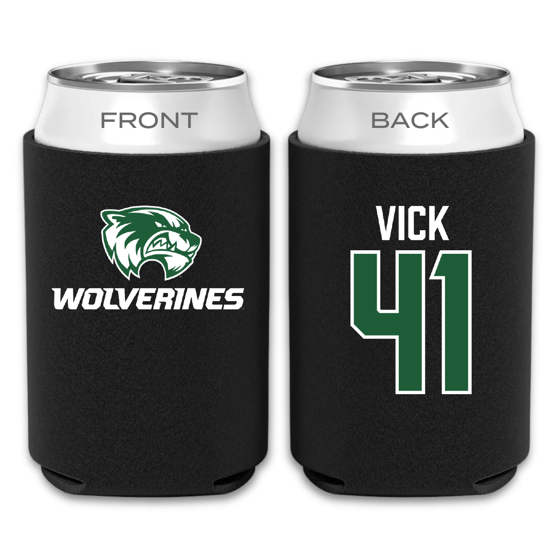 Utah Valley University Baseball Black Can Cooler - #41 Braxton Vick