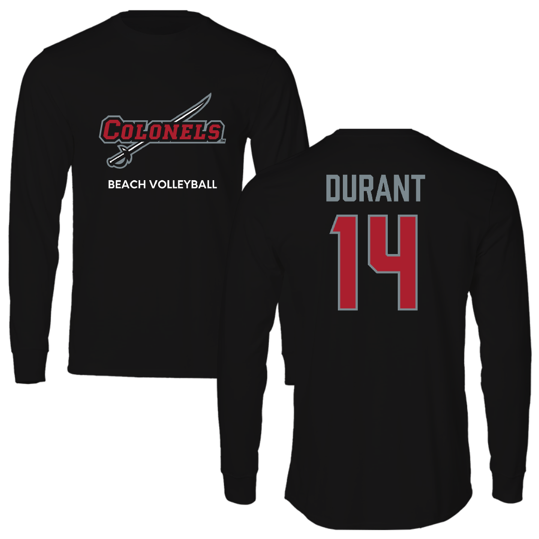 Nicholls State University Beach Volleyball Black Colonels Performance Long Sleeve - #14 Bethanie Durant