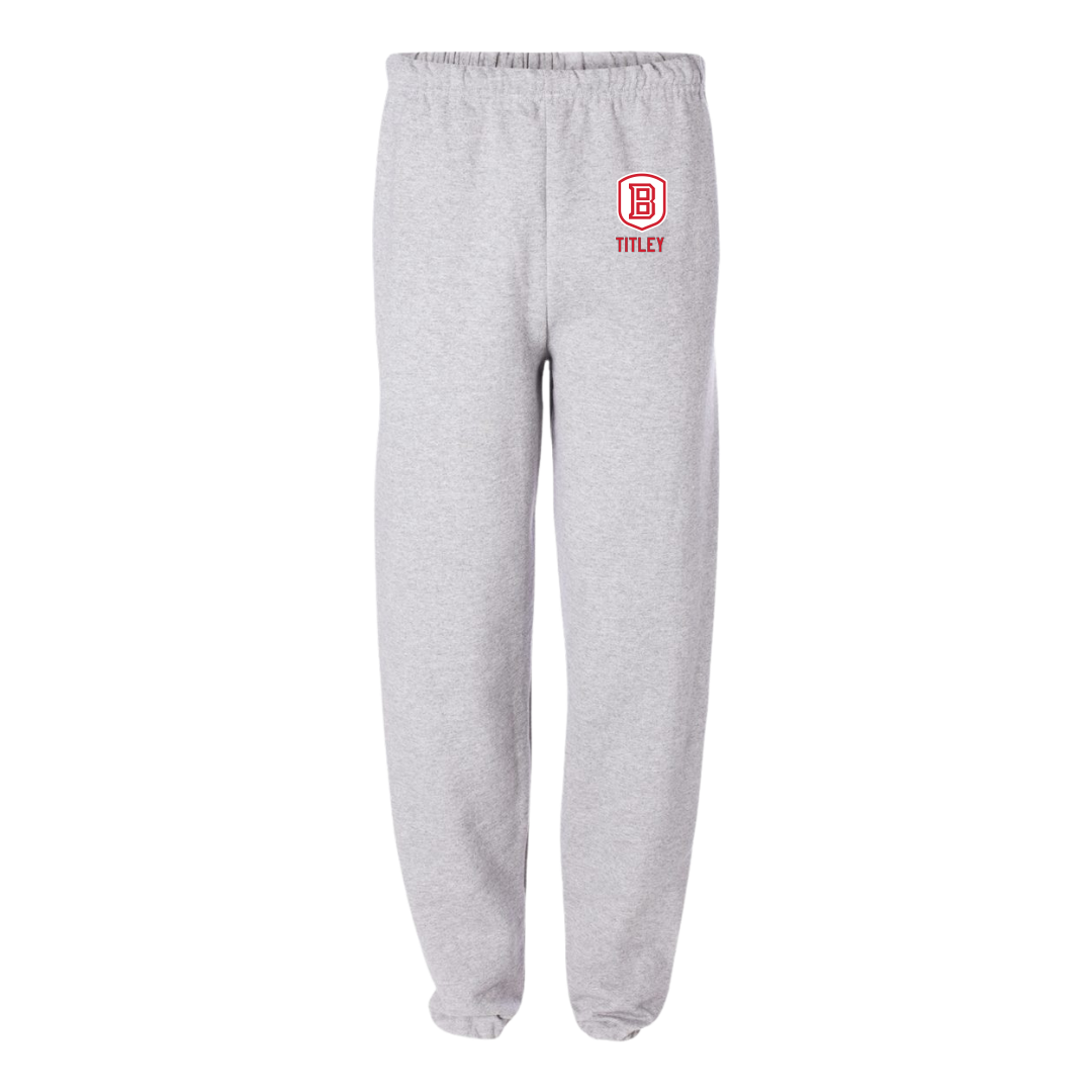 Bradley University Volleyball (W) Light Gray Sweatpants - #9 Tendai Titley