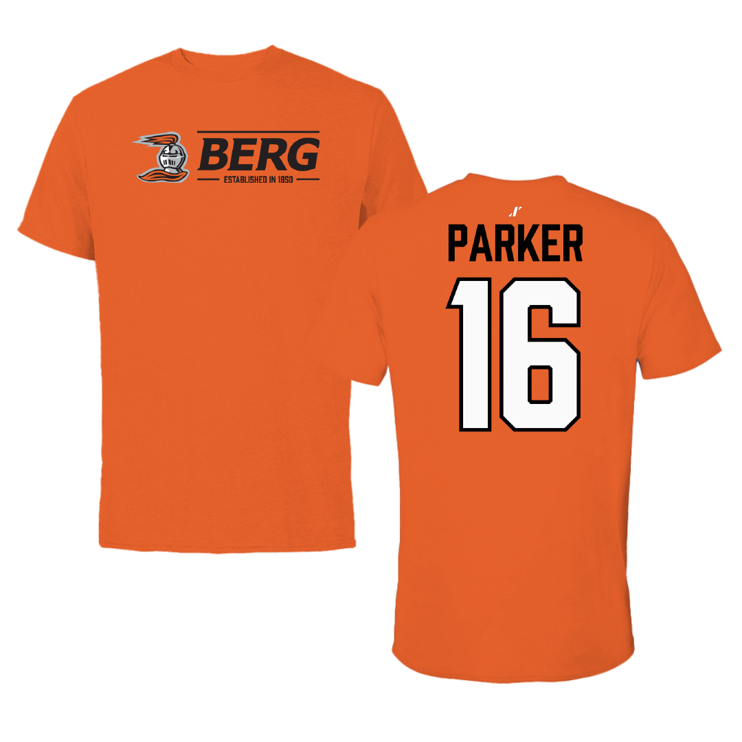 Heidelberg University Lacrosse Orange General Performance Tee - #16 Colin Parker