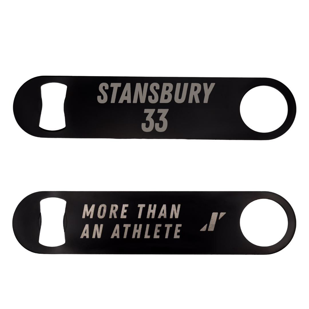 St. Bonaventure University Soccer Black Bottle Opener - #33 Kendall Stansbury