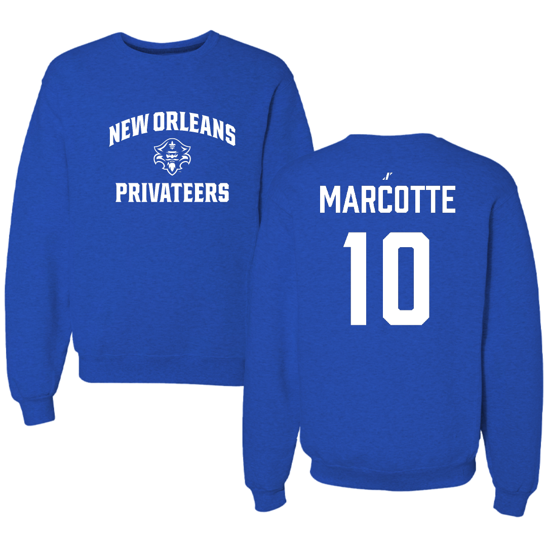 University of New Orleans Baseball Blue General Crewneck - #10 Riley Marcotte