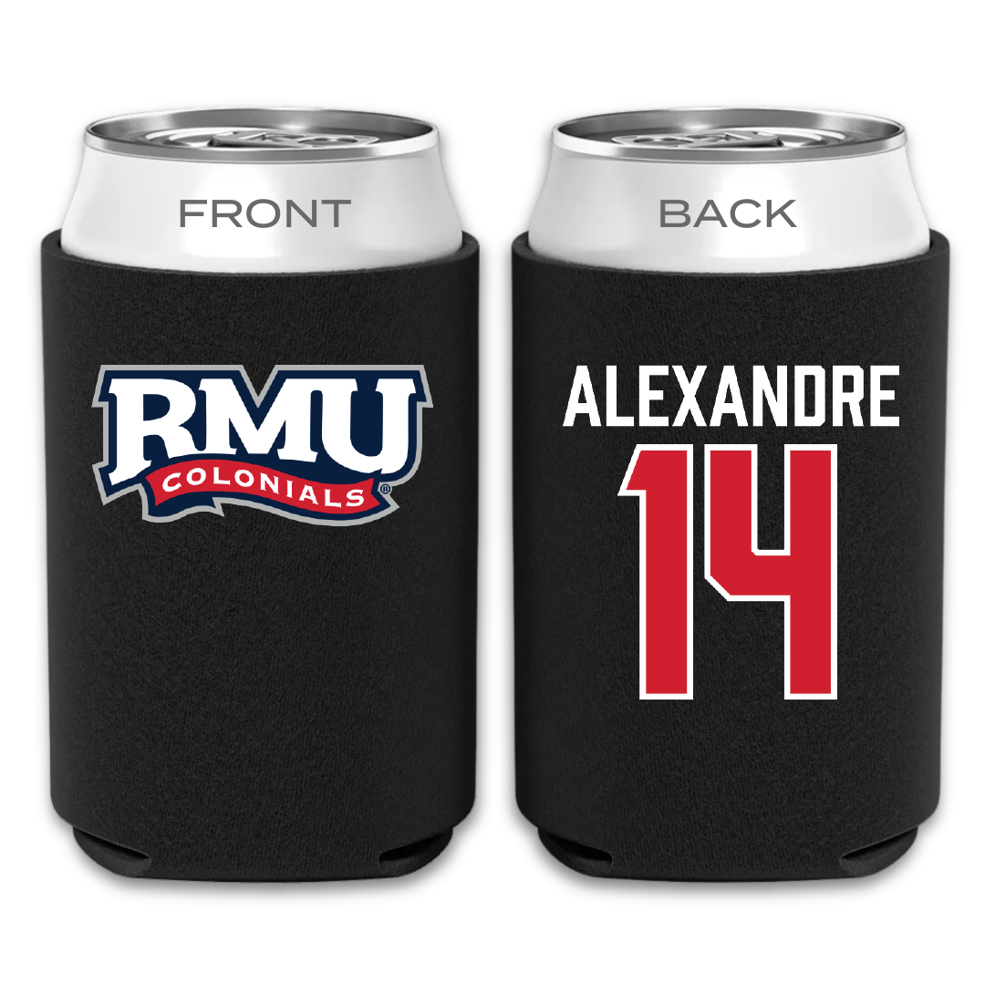 Robert Morris University Soccer Black Can Cooler - #14 Chase Alexandre