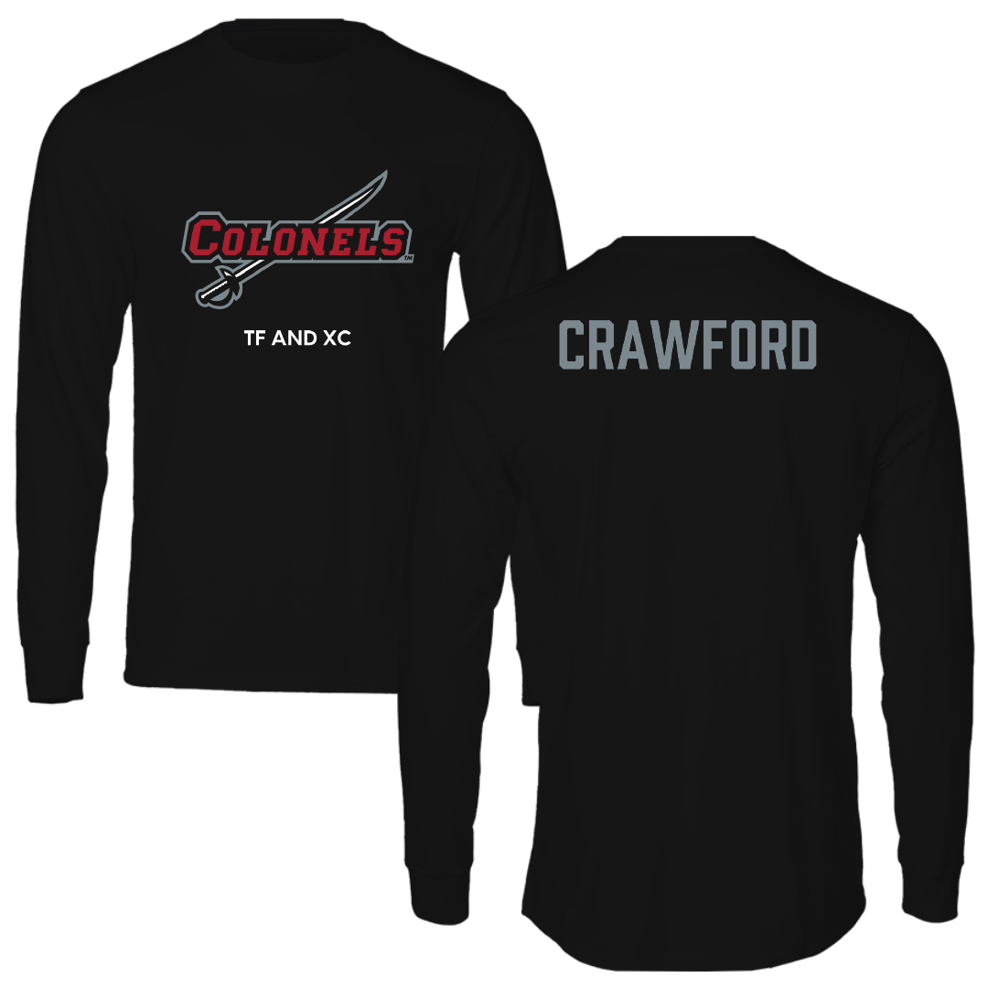 Nicholls State University TF and XC Black Colonels Performance Long Sleeve - Michael Crawford