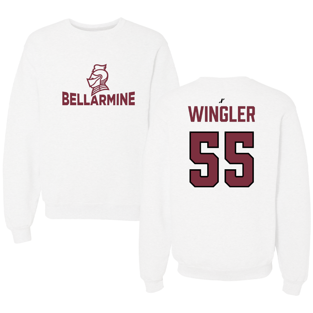 Bellarmine University Basketball (W) White Crewneck - #55 Kendall Wingler