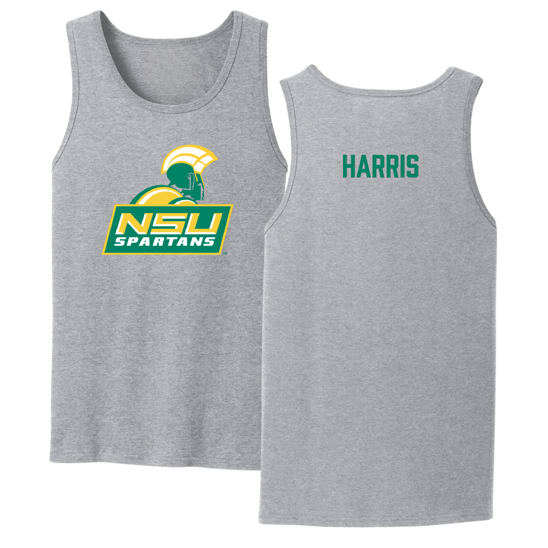 Norfolk State University TF and XC Sport Gray Tank Top - Armani Harris