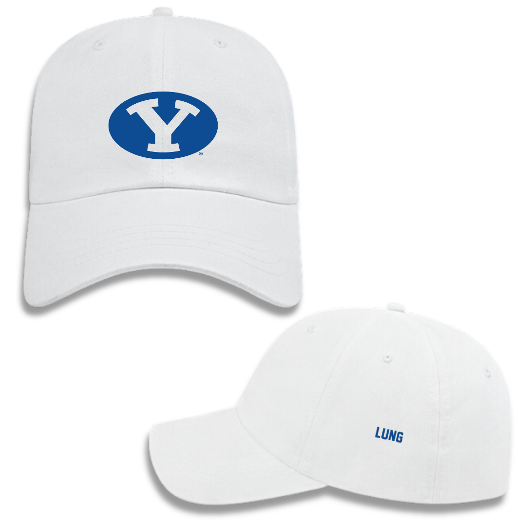 Brigham Young University Swimming & Diving White Hat - Mackenzie Lung