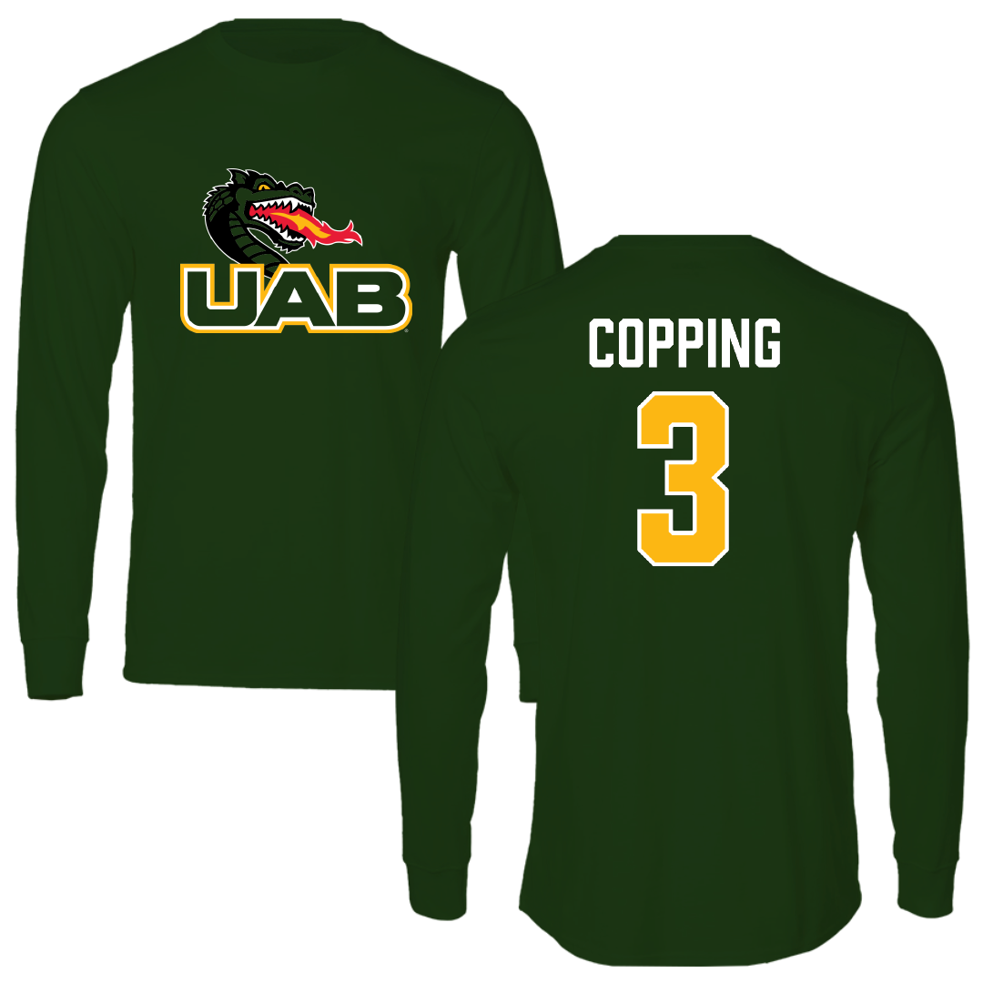 University of Alabama at Birmingham Beach Volleyball Forest Green Long Sleeve - #3 Arden Copping
