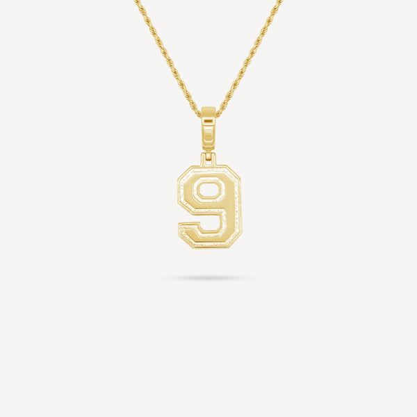 Gold Presidents Pendant and Chain - #9 Skyler Calmes