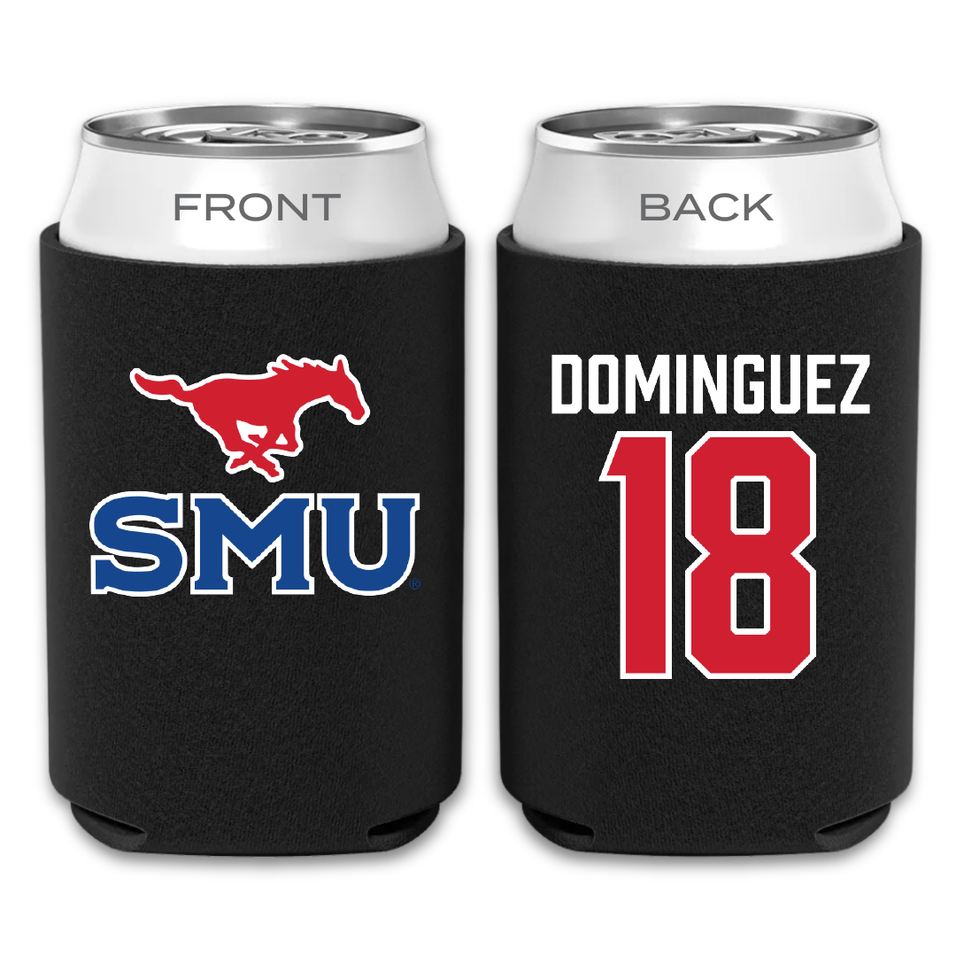 Southern Methodist University Soccer Black Can Cooler - #18 Martin Dominguez
