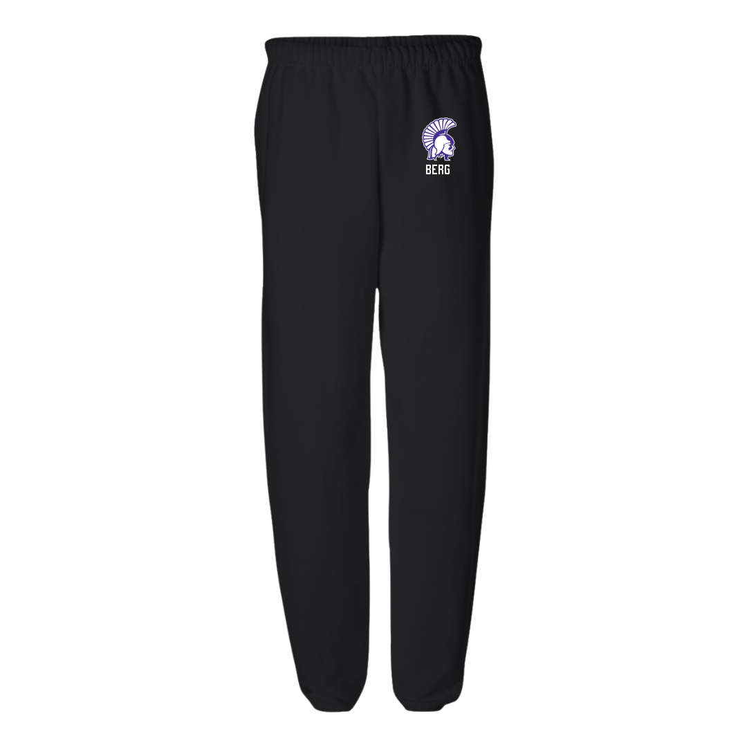 Winona State University Volleyball (W) Black Sweatpants - #5 Jayda Berg