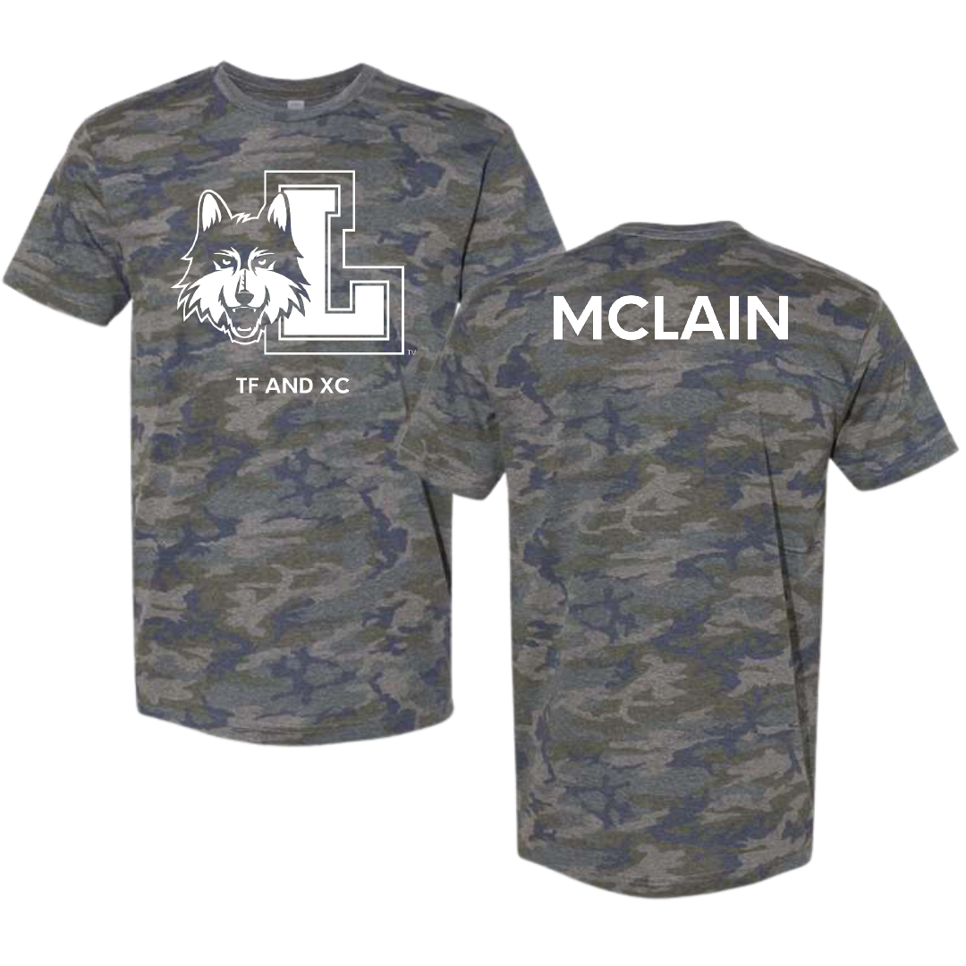 Loyola University-Chicago TF and XC Vintage Camo Tee - Madi McLain